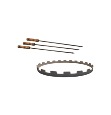 Ensemble ASADO 3 brochettes et supports - OYAT