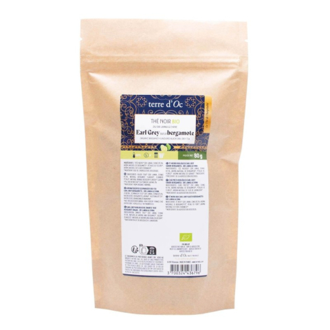 Thé noir bio Earl Grey 80 g...