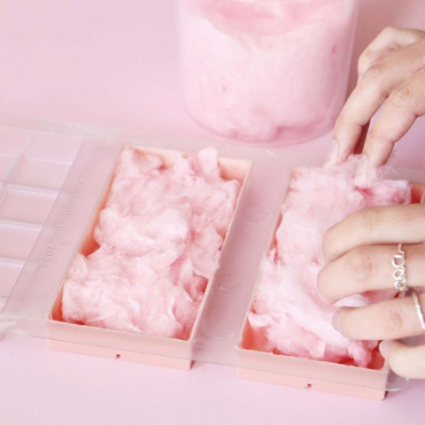 Barbe à papa rose en pot 35 g - ScrapCooking