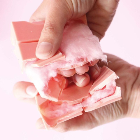 Barbe à papa rose en pot 35 g - ScrapCooking