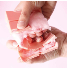 Barbe à papa rose en pot 35 g - ScrapCooking