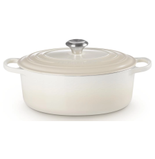 Faitout Signature Ovale Meringue 29 cm - Le Creuset