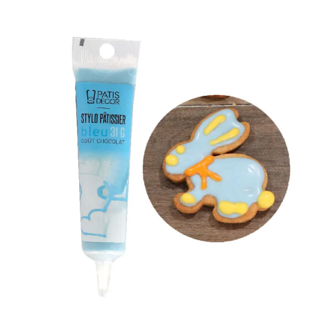 Stylo pâtissier bleu -...