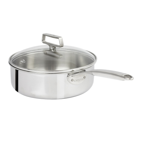 Sauteuse inox 24 cm avec...