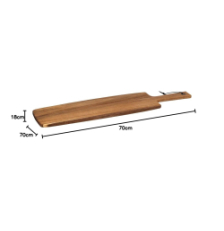 Planche de présentation en bois acacia 70 cm - Secret de Gourmet