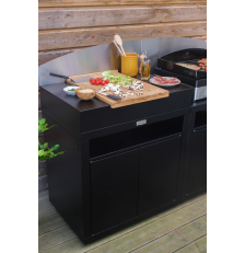 Pack Plancha Allure Duo 600 gaz + desserte + capot + housse - Le Marquier