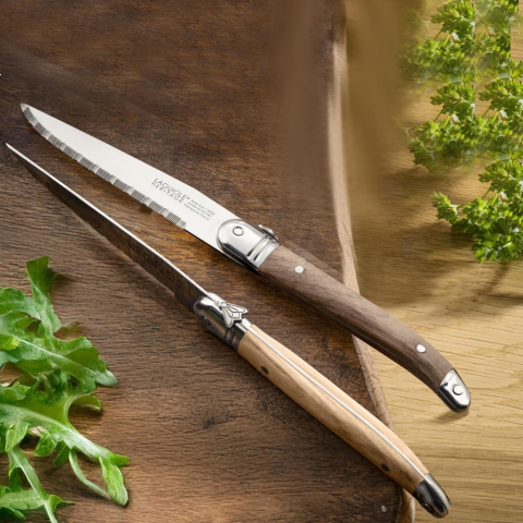 Laguiole Heritage Couteaux à steak bois de frêne x6 - TB Groupe