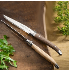 Laguiole Heritage Couteaux à steak bois de frêne x6 - TB Groupe