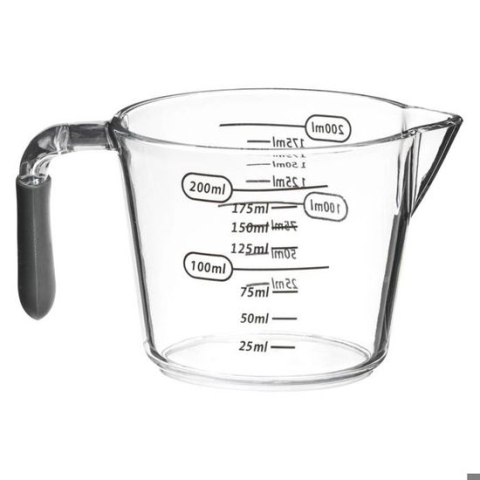 Verre doseur gradué 200ml...