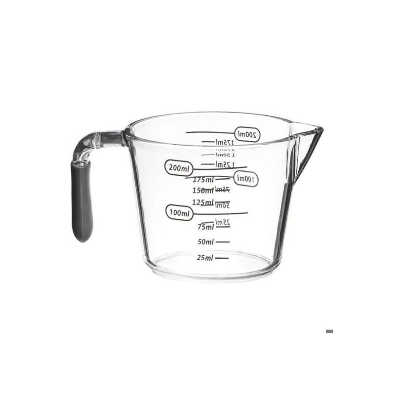 Verre doseur gradué 200ml avec poignée - 5five