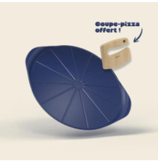 Formidable plat à pizza avec couteau Myrtille - Cookut