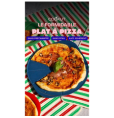 Formidable plat à pizza avec couteau Myrtille - Cookut