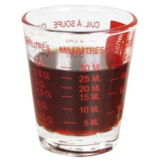 Mini verre doseur 5 à 35 ml - H. Beligné & Fils
