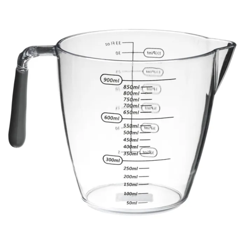 Verre doseur 900 ml gris -...