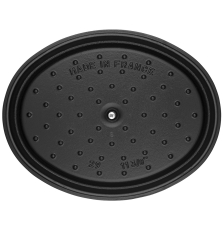 Cocotte ovale en fonte 29cm noir mat Staub